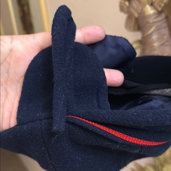 Vintage Rothschild’s classic navy wool coat with red trim and matching hat - Picture 9 of 9